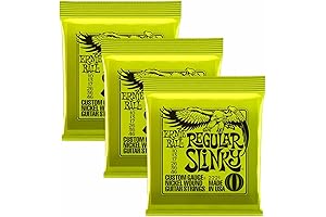 Ernie Ball Regular Slinky 2221x3 Guitar Strings Essential Pack for Electric Guitar