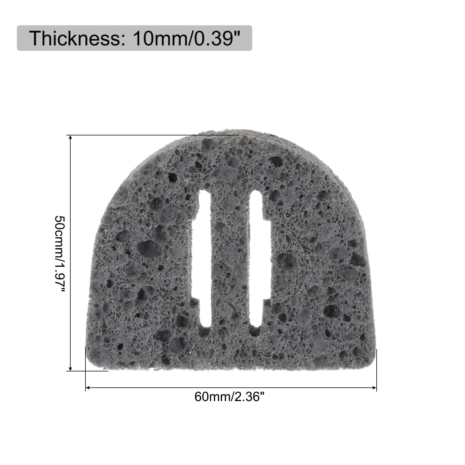 MECCANIXITY 2PCS Soldering Sponge 50 x 60mm 888 Soldering Iron Special Gray-black Cleaning Pads Welding Tip Iron Replacement for Cleaning Soldering Iron