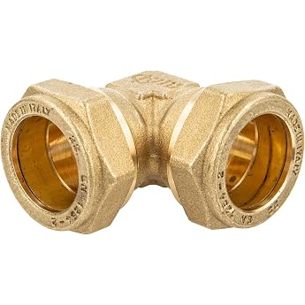 Tecuro MS Clamping Ring Connectors 90   Angle Fitting 15 x 15 mm