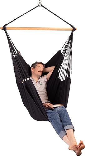 Vista 141 de LA SIESTA - Hamaca de algodón orgánico, modelo Habana Turrón