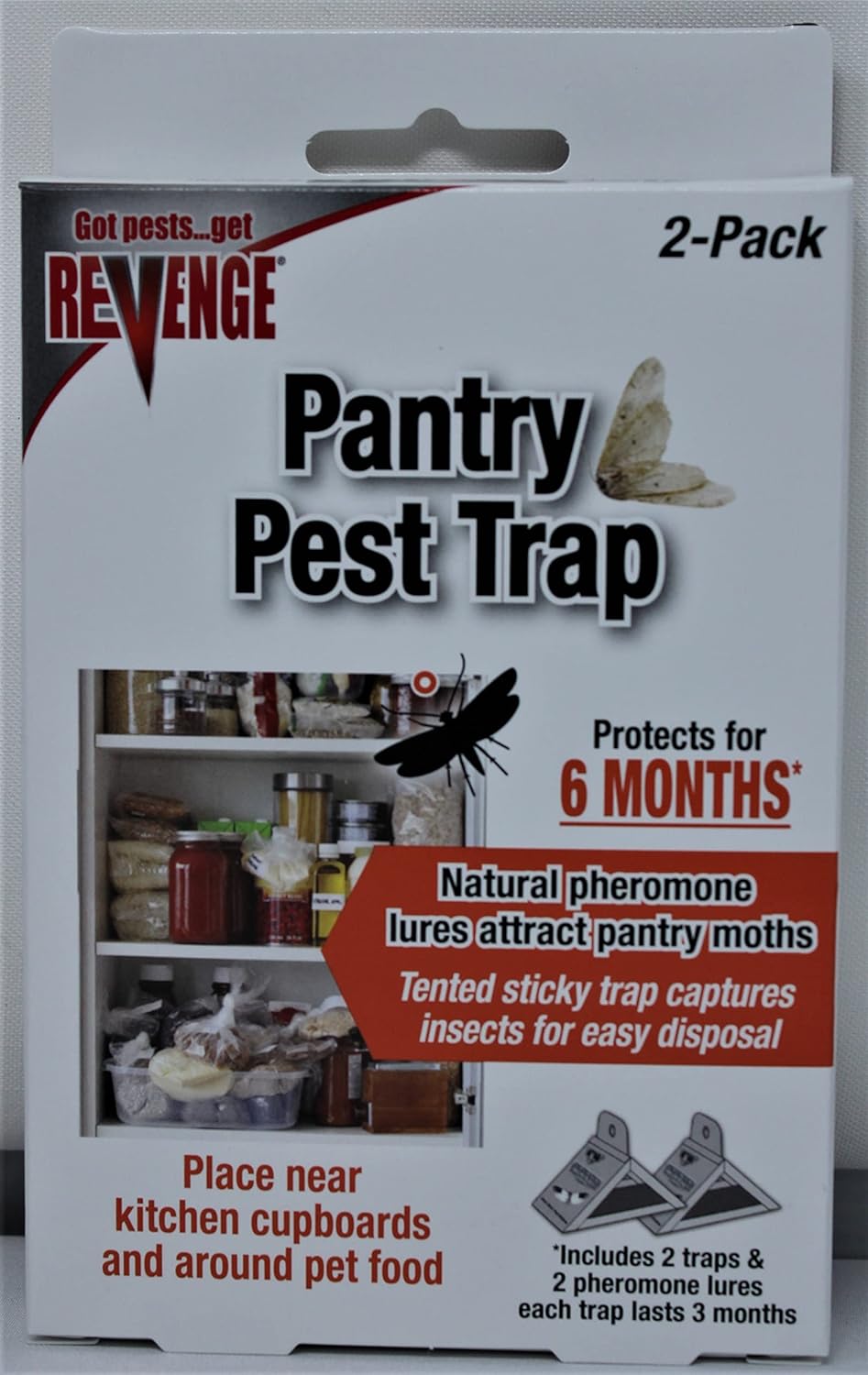 Revenge 076807007009 124/700 Pantry Pest Traps 2 pk Patio