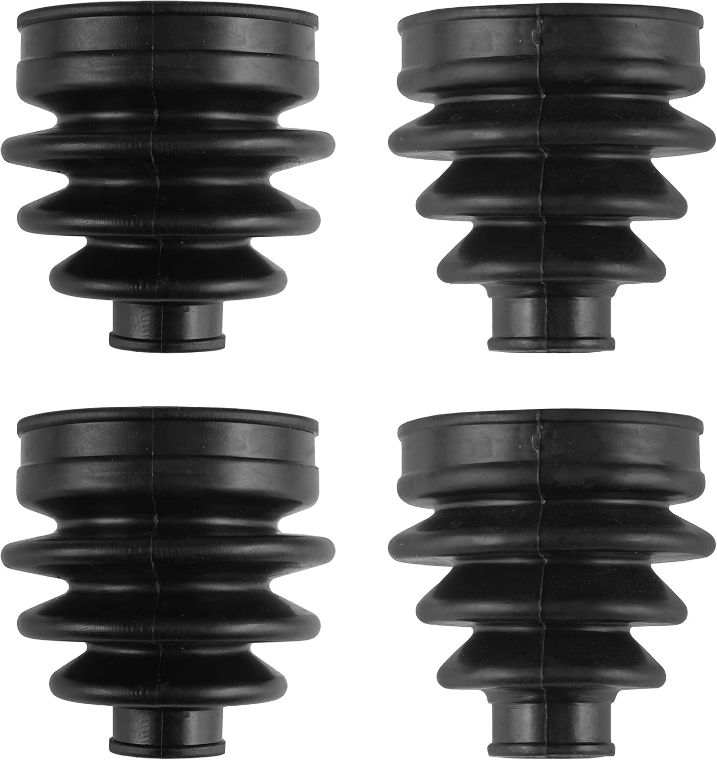 Caltric 2 Front Axle Inner Outer CV Boot Kit Compatible with Yamaha Rhino 450 YXR450F 4X4 2006 2007 2008 2009