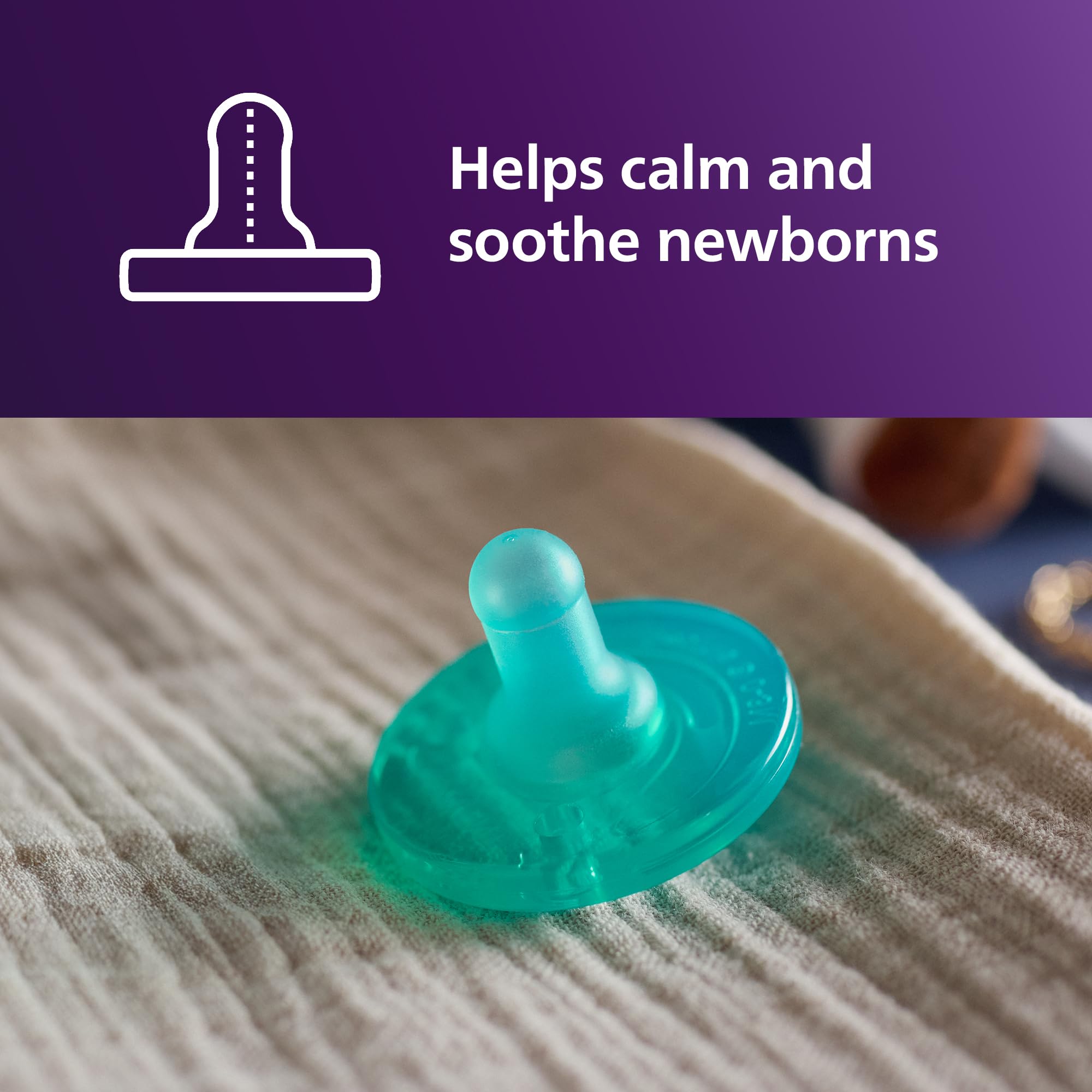 Philips Avent Newborn Gift Set - Bottles with Natural Response Nipples, 3 x 4oz/125ml (Slow Flow, Flow 2), 3 x 9oz/260ml (Medium Flow, Flow 3), Soothie 0-3m & Bottle Brush, SCD837/04 - 5