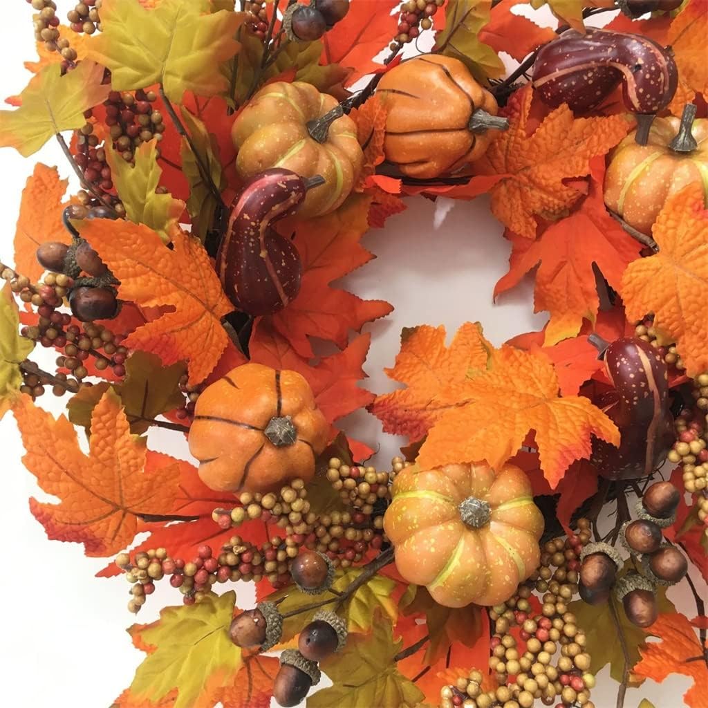 Pumpkins Wreath Simulation Autumn Harvest Festival Wreath Simulation Wreath