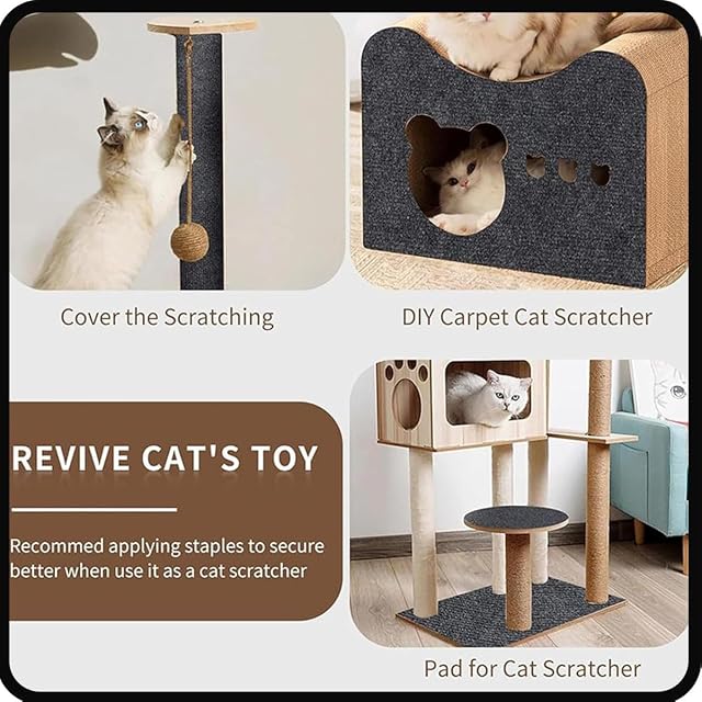 Foto 4 de 7 de Protectores de muebles para gatos antiarañazos, rascador autoadhesivo para gatos, rascador de gatos trepadores
