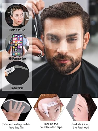 Miniatura 6 de EBANKU 50 viseras de ducha de microblading, protector de pestañas y cejas, protector de gafas de ducha, protector de cejas, cubierta facial para