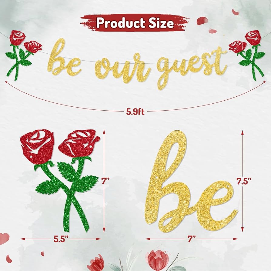 Amazon.com: Be Our Guest Banner Beauty And The Beast Party Supplies Reception Banner Bachelorete Party Engagement Party Decorations : Toys & Games amazon-com-be-our-guest-banner-beauty-and-the-beast-party-supplies-reception-banner-bachelorete-party-engagement-party-decorations-toys-games