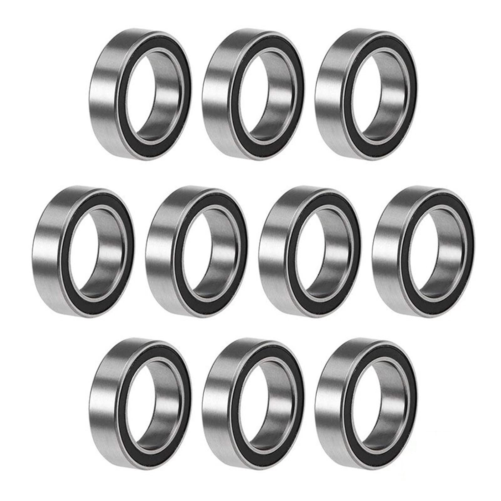 HYUJNAFZR 10PCS 6700-2RS 6700RS 6700 2RS RS 10x15X4mm Miniature Rubber Seal Deep Groove Ball Bearing