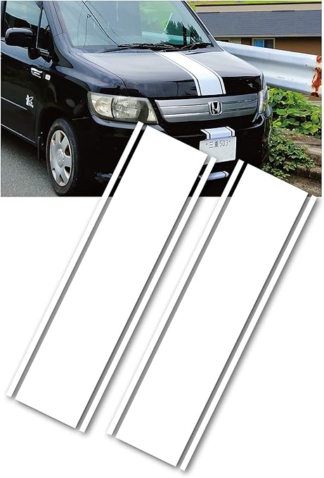 Amazon Morytrade ボンネット ステッカー ストライプ ボディ シール 車 自動車 1x25 2本 白 ステッカー デカール 車 バイク Amazon Morytrade ボンネット ステッカー ストライプ ボディ シール 車 自動車 1x25 2本 白 ステッカー デカール 車 バイク