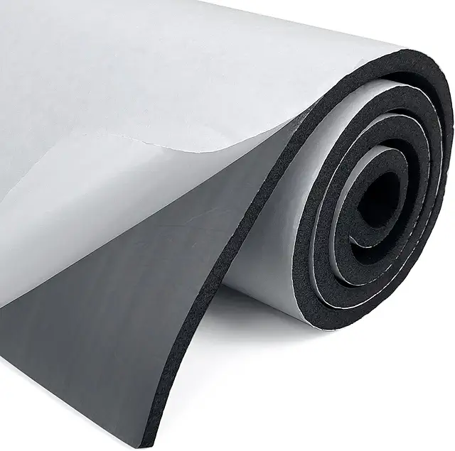 Rotolo di schiuma autoadesiva isolante acustico, 300x6x1500 mm, per fai da te