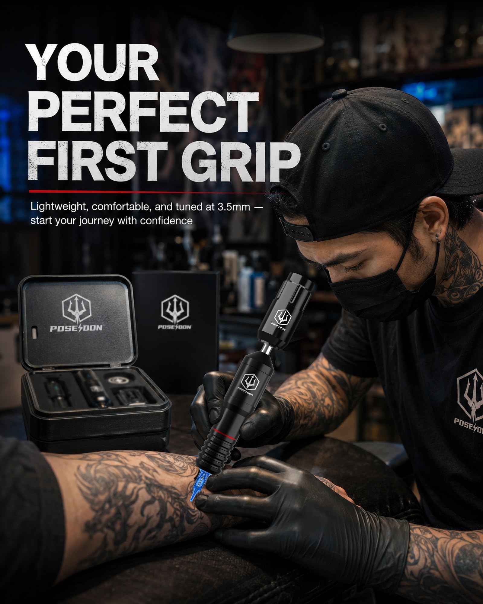 Amazon.com: POSEIDON Tattoo Gun Kit, Wireless Tattoo Pen for