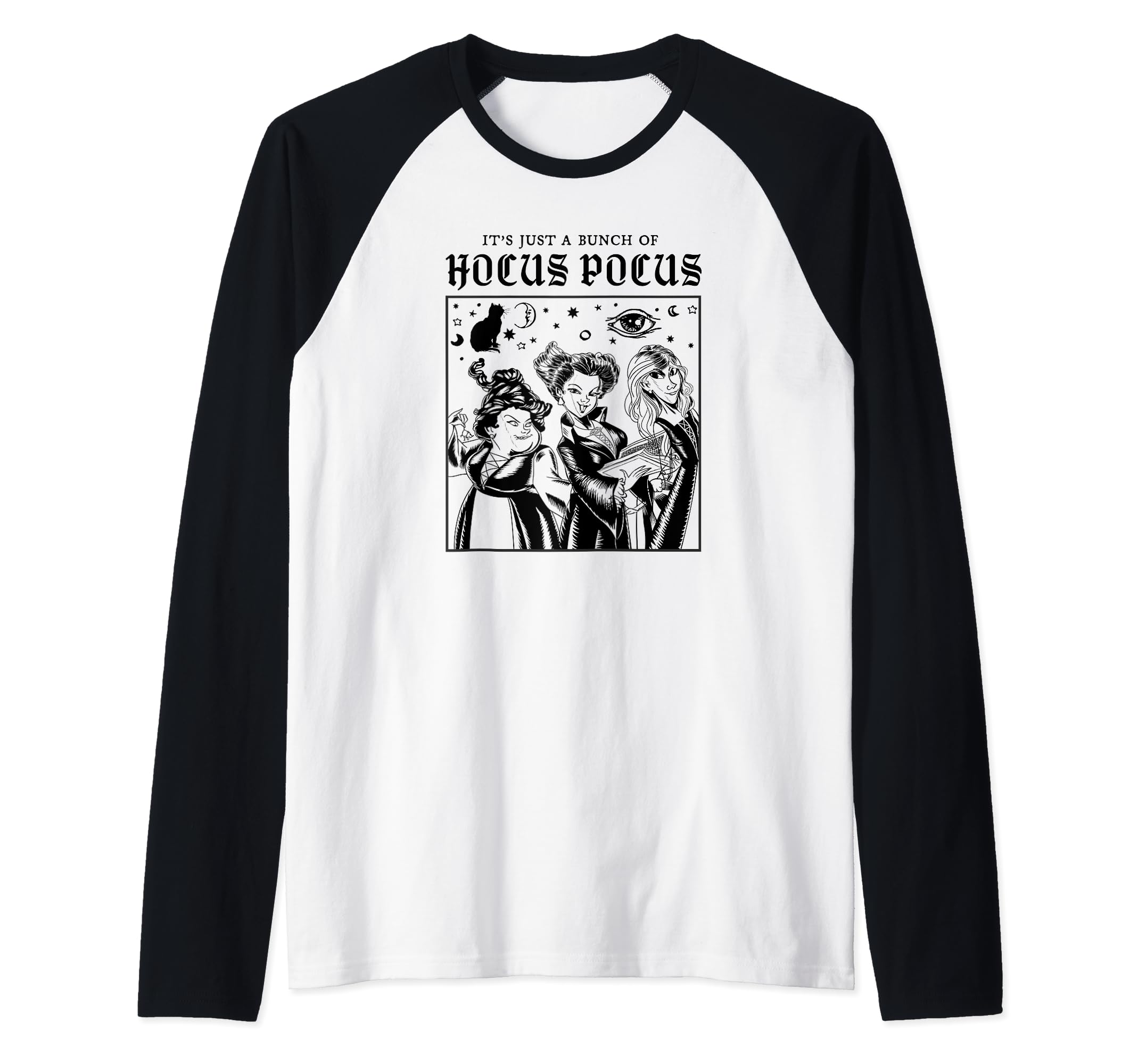 T-shirt de baseball Disney Hocus Pocus avec manches raglan bicolores