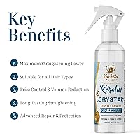 Vista 3 de Kachita Spell Keratin Crystal Maximum 20 Minute Express - Aerosol para alisar el cabello con queratina para golpes de larga duración, uso doméstico