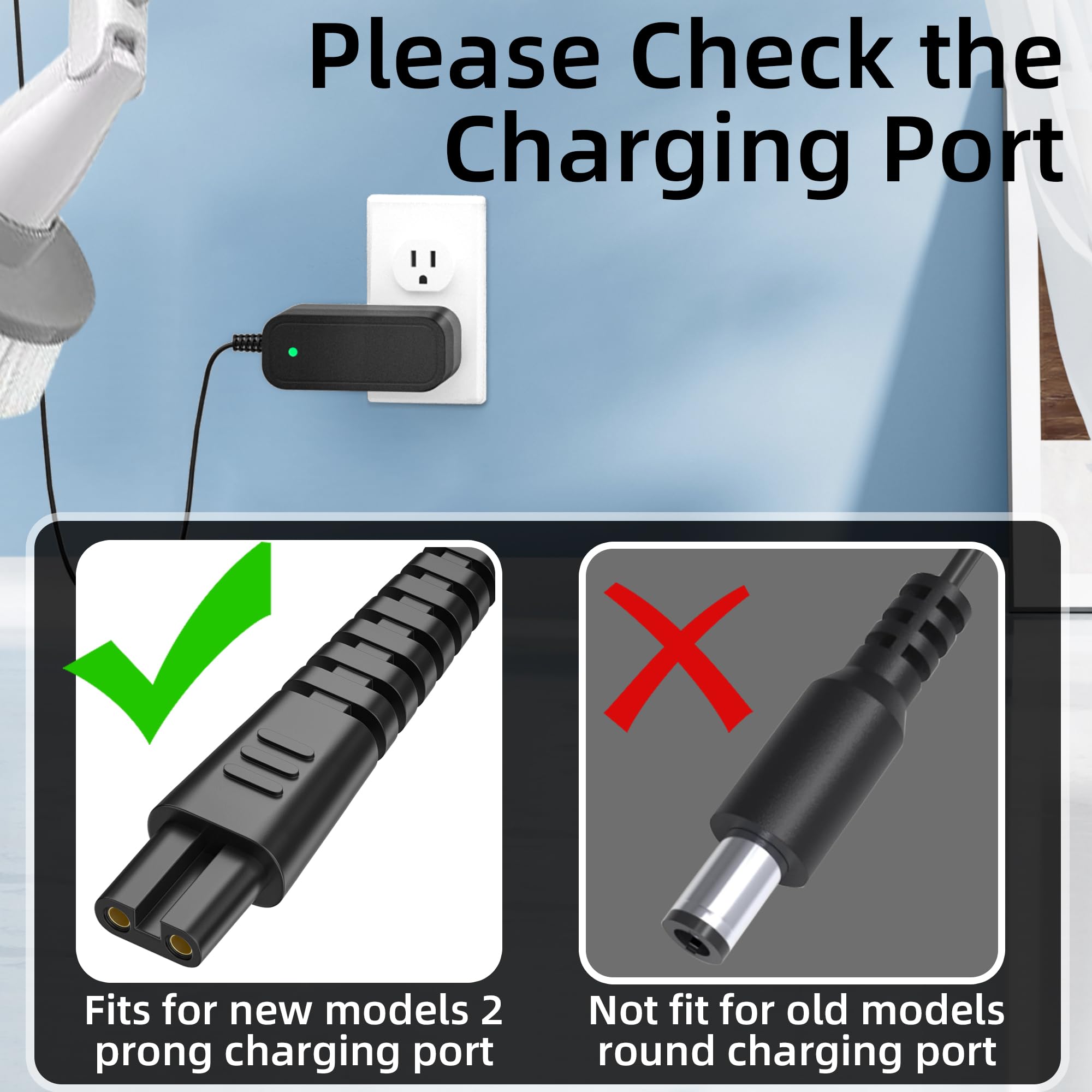 Amazon.com: Charger for Khelfer Electric Spin Scrubber Power Cord