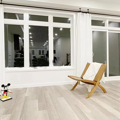 Miniatura 5 de Shonmogar Soporte de barra de cortina de techo, paquete de 6 soportes individuales de barra de cortina de metal, gancho para barra de cortina de 1