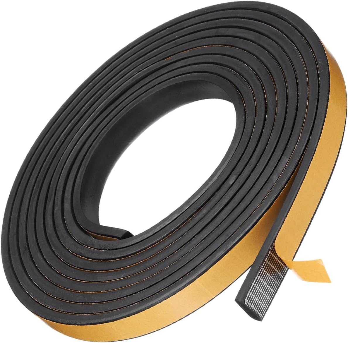 HARFINGTON Weather Stripping 4/5" x 7/25" 16.5ft Length Self-Adhesive High Density Door Seal Strip for Door Window Weatherproof Seal Strips, Soundproof Weatherstrip