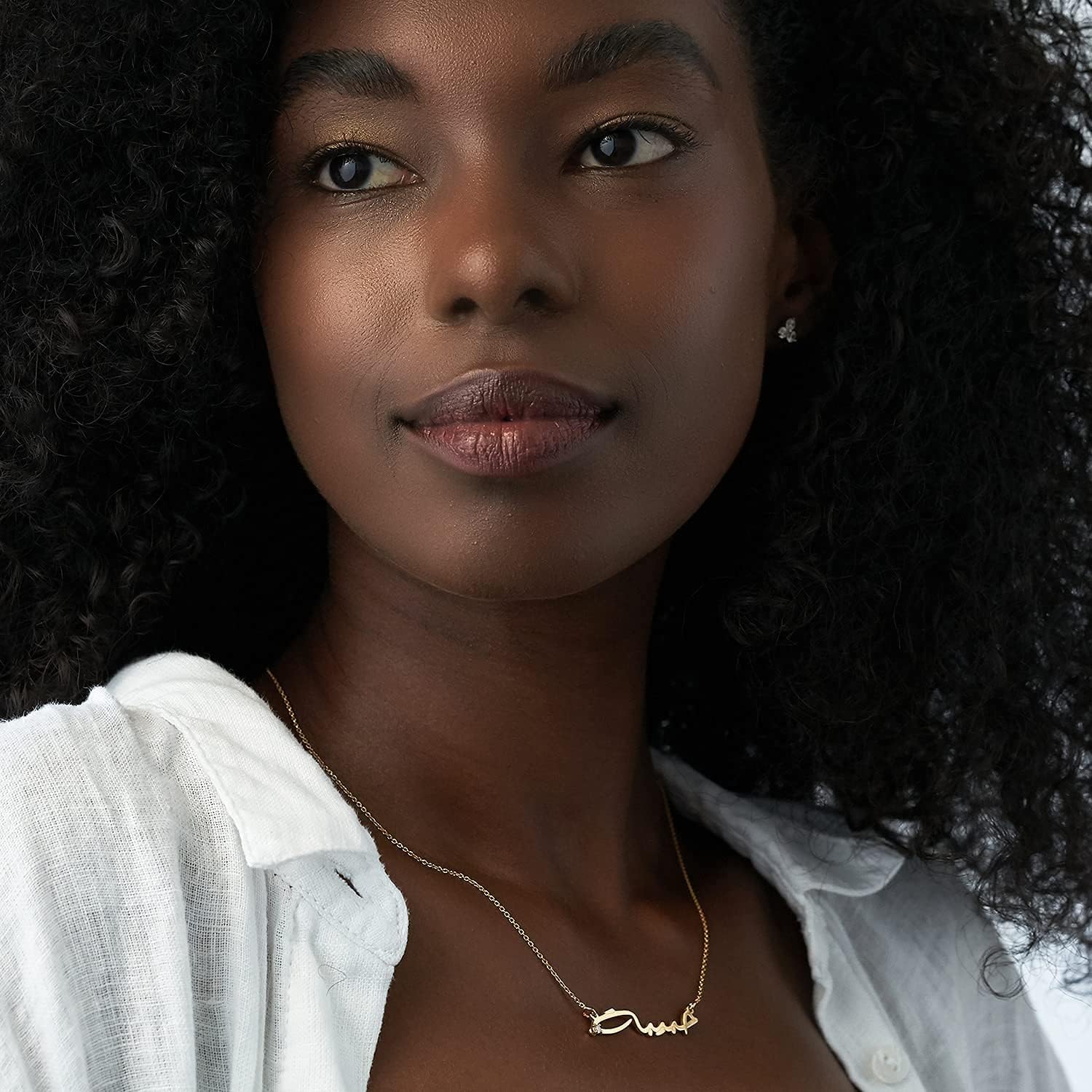 Personalized Choose Your Style Arabic Name Necklace - Custom Nameplate Pendant - Dainty Gift for Her, Women - Gift for Mother's Day, Christmas, Birthday