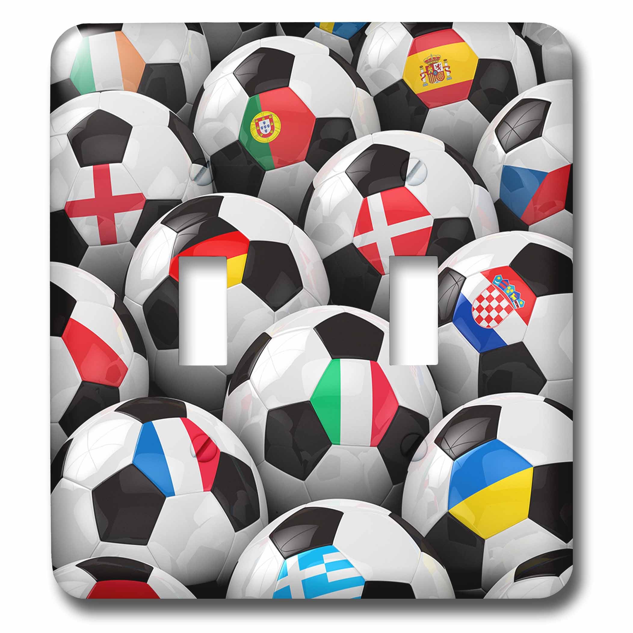Funda para interruptor de luz con diseño de banderas europeas para decorar tu hogar