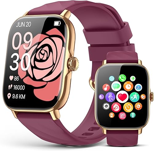 Relojes inteligentes, rastreador de actividad física para hombres y mujeres con contador de pasos, monitor de sueñocalorías, podómetro, impermeable