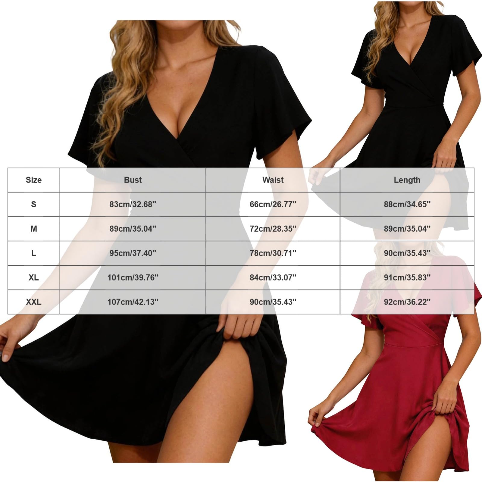Vestito Donna Estivo Cotone Abito Estivo da Donna, Lunghezza al Ginocchio, Maniche Corte, Fantasia Floreale, Scollo a V, Elegante Abito con Laccetti, Casual, Bohémien, a Trapezio, Vestito Cotone