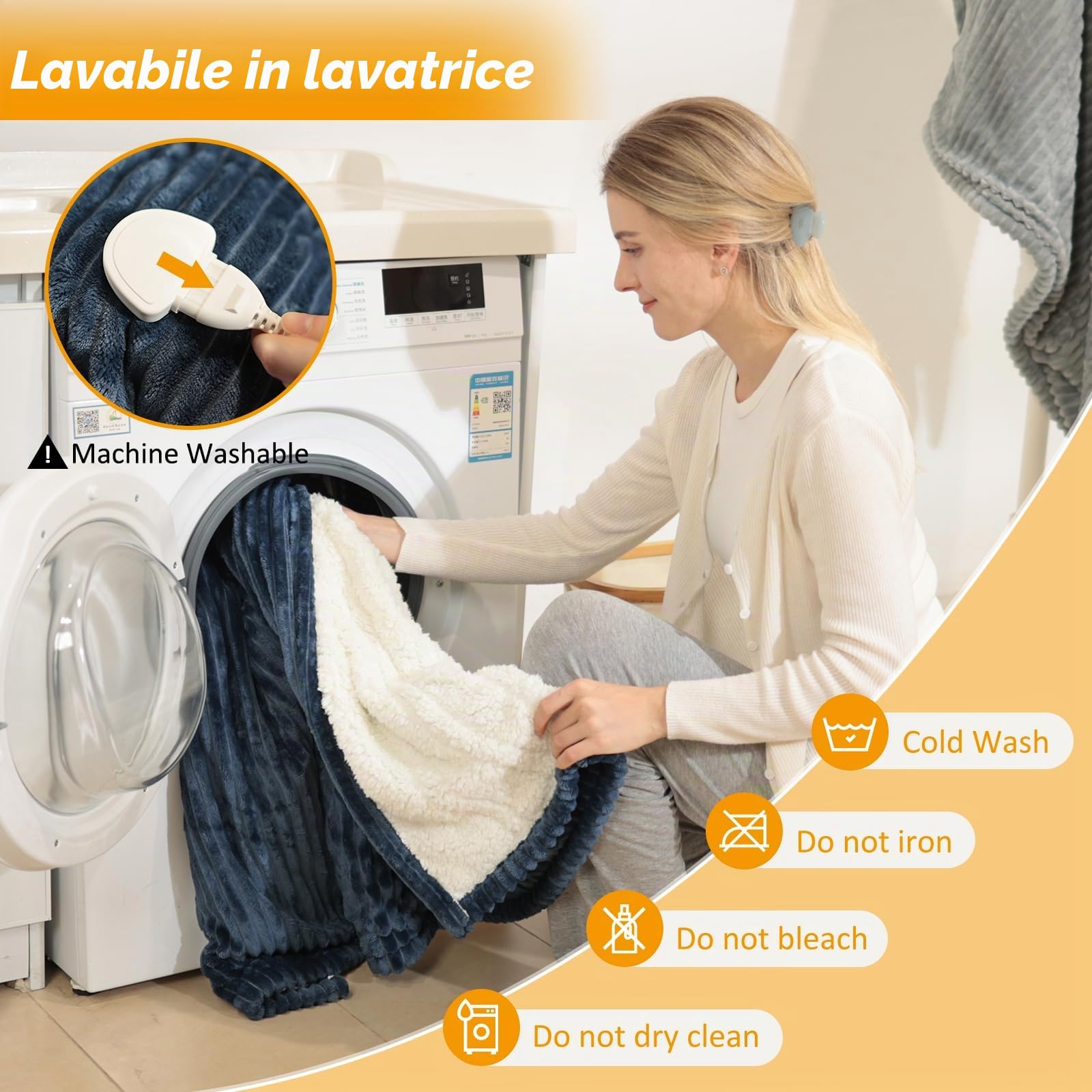 ITSHINY Coperta Riscaldante Elettrica 180x135 cm con Controllo Digitale, 6 Livelli di Calore, Timer 1-10h, Spegnimento Automatico + Protezione Surriscaldamento, Flanella Morbida Lavabile in Lavatrice