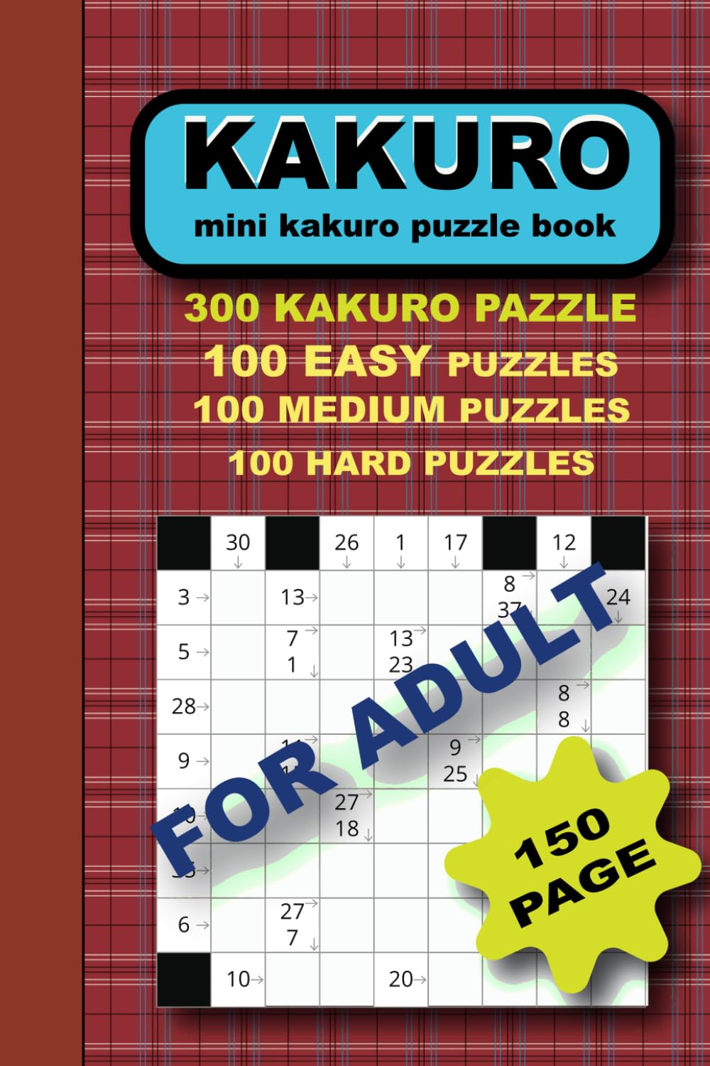 mini kakuro puzzle book