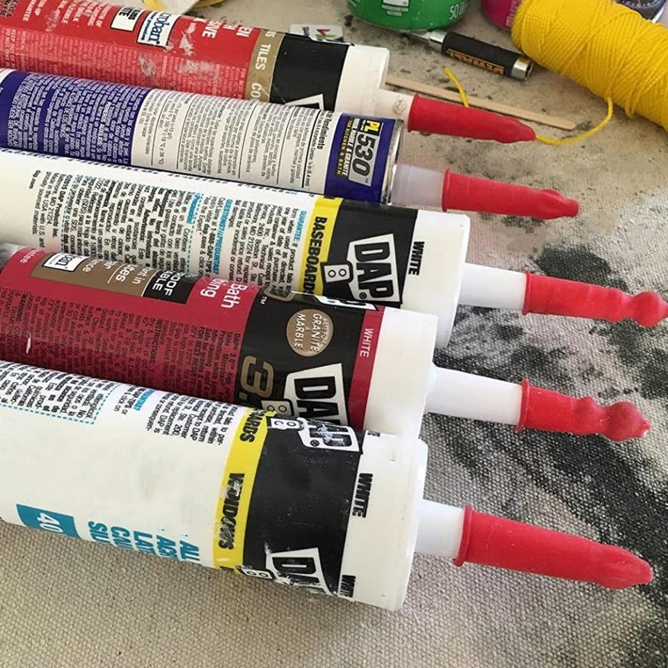 40 piezas tapas selladoras para tubos de masilla miniatura 2