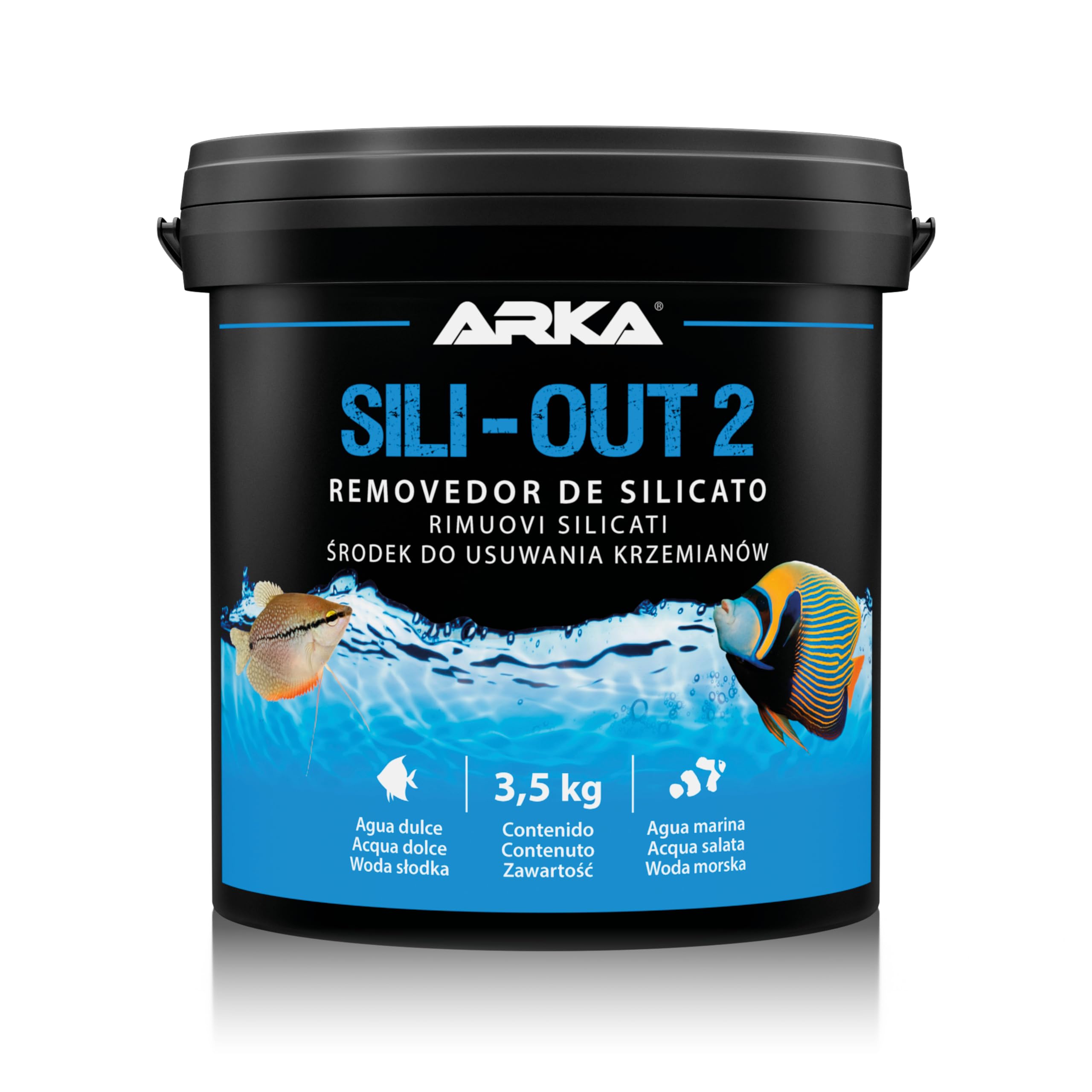 Antisilicati Acquario 5000 ml - Sili-Out 2 Granuli Diatomee | Materiale filtrante in granuli con sacchetto, lega silicati e fosfati e contrasta l'ingiallimento dell'acqua