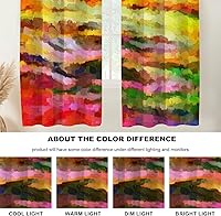 Vista 567 de Cenefas de cocina modernas con patrón de cobre marrón dorado para ventanas, cenefas opacas abstractas de marcas de arañazos y cortinas opacas