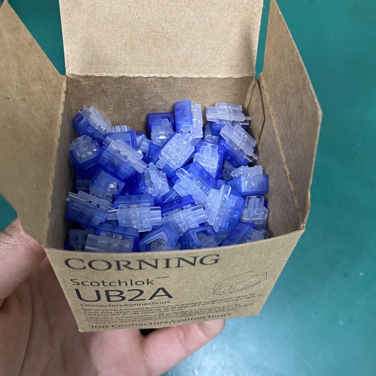 Original 100PCS 3M (Corning) UB2A K4 Wiring Subnet Wire Telephone Wire Crimp Terminal Fast Connector 0.4-0.9mm