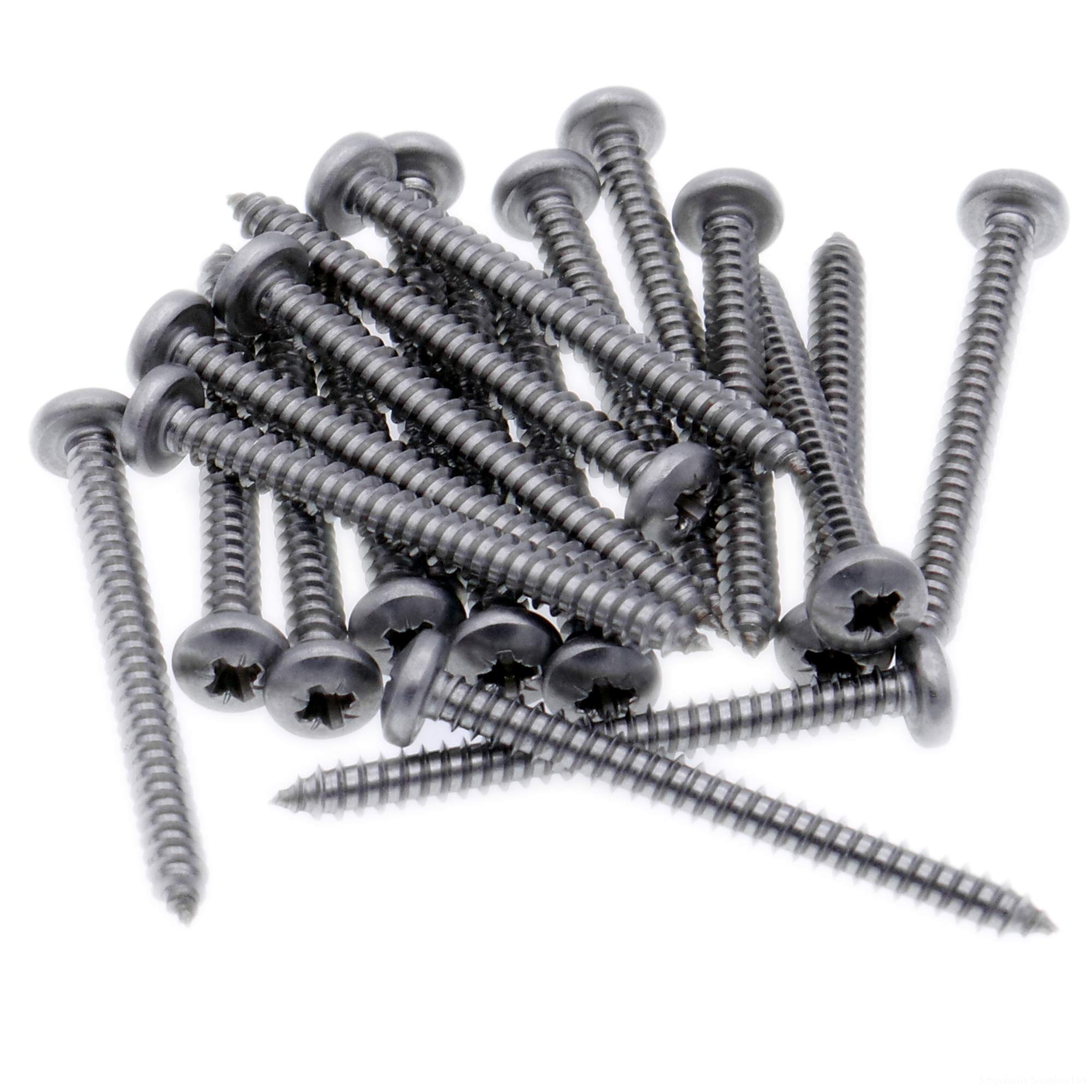 Singularity Supplies No.6 X 1.25 (3.5Mm X 32Mm) Pozi Pan Self-Tapping Screw - Stainless Steel (A2) (Pack Of 20)