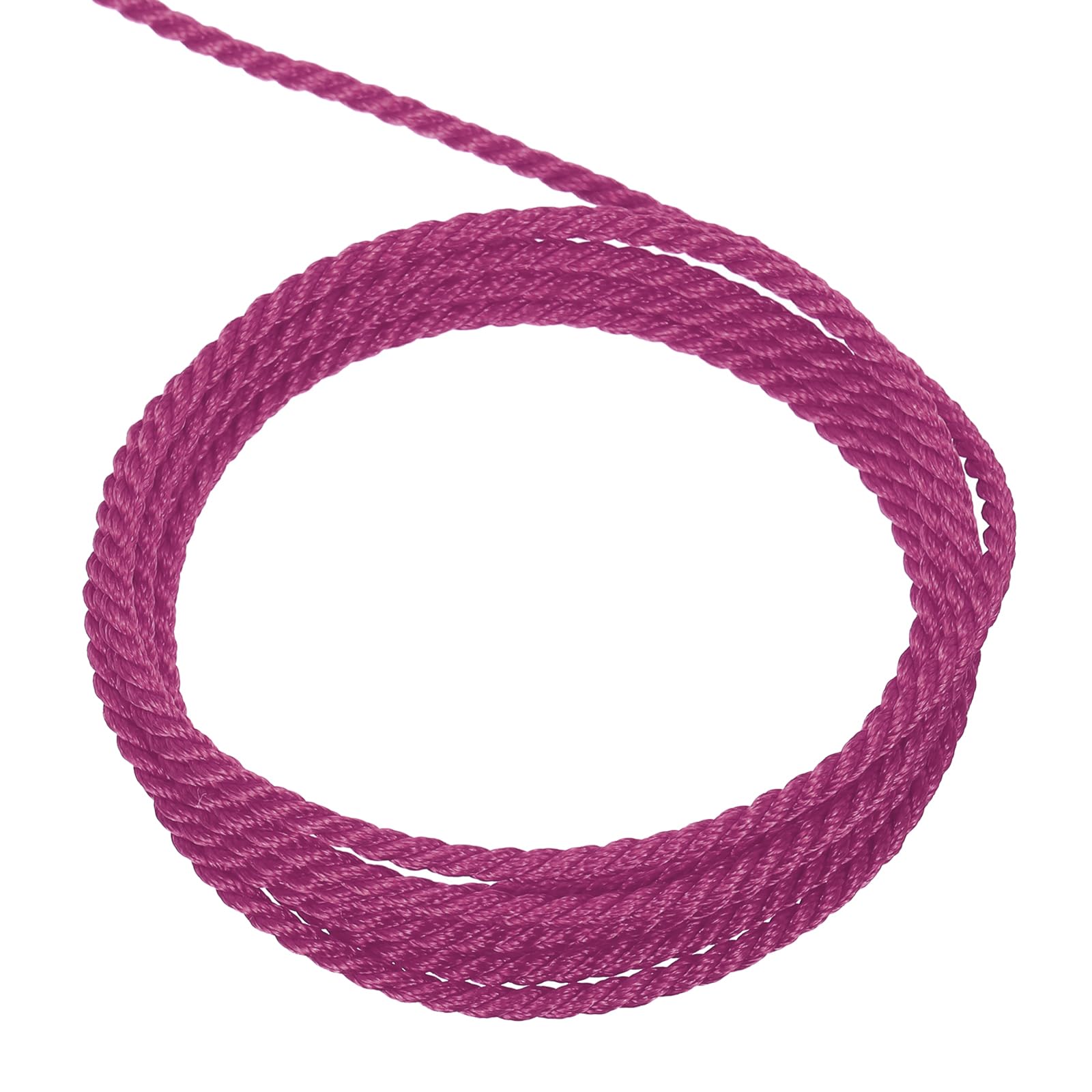 QUARKZMAN Packschnur Kordelband, 1mmX10m 3 Stränge Polypropylen Geflochtenes Seil Schnur für Handwerk Geschenktüte Vorhang Rope Weihnachtsdekoration, Kordel Rosenrot