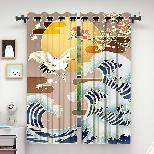 Vista 15 de Black and White Cortinas para Sala Elegantes Modernas,Abstract Shapes Temporary Doors for Hallways Pantry Curtain 72in Width by 72in Height