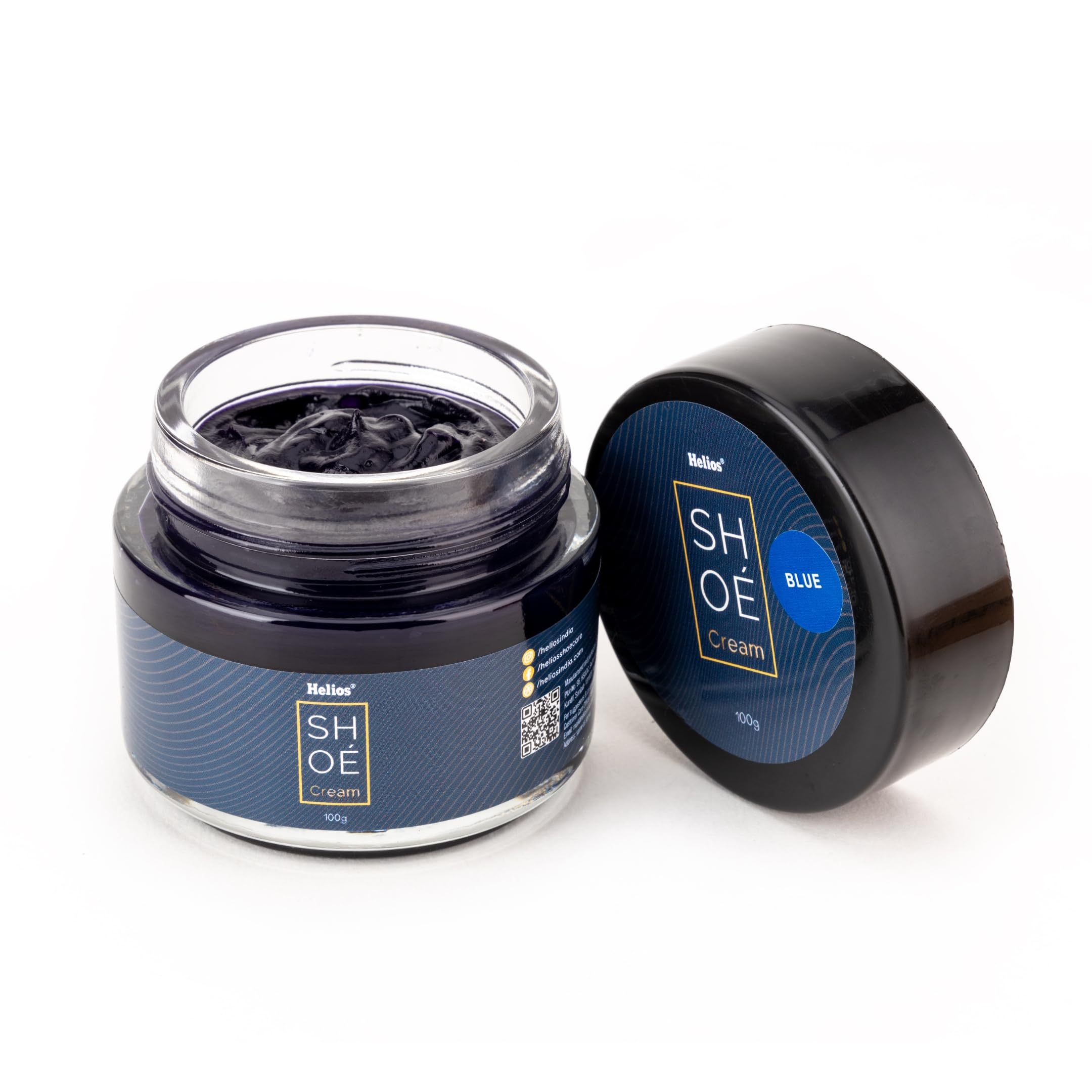 Premium 100gm Leather Shoe Cream | Luxurious Impeccable Long Lasting Shine | Premium Quality Shoe Polish | 100 gm | Glass Jar | Multi Colors