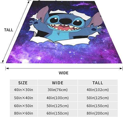 Miniatura 4 de ALtuRn Bonita manta de 80 x 60 pulgadas, manta de franela de dibujos animados súper suave, manta cálida para sofá, cama, sala de estar