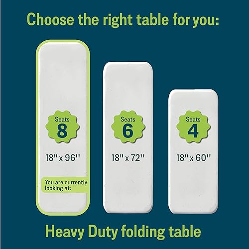 Miniatura 6 de Mesa plegable rectangular para seminarios, por National Public Seating, Gris, 1