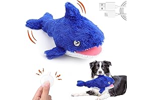 Mity rain Interactive Floppy Shark Dog Toy