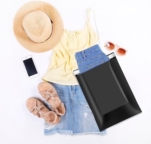 Miniatura 5 de Fuxury Sobres de Polietileno de 10 x 13 Pulgadas, 50 Piezas, Bolsas de Envío Impermeables para Ropa, Sobres de Envío con Adhesivo Fuerte para