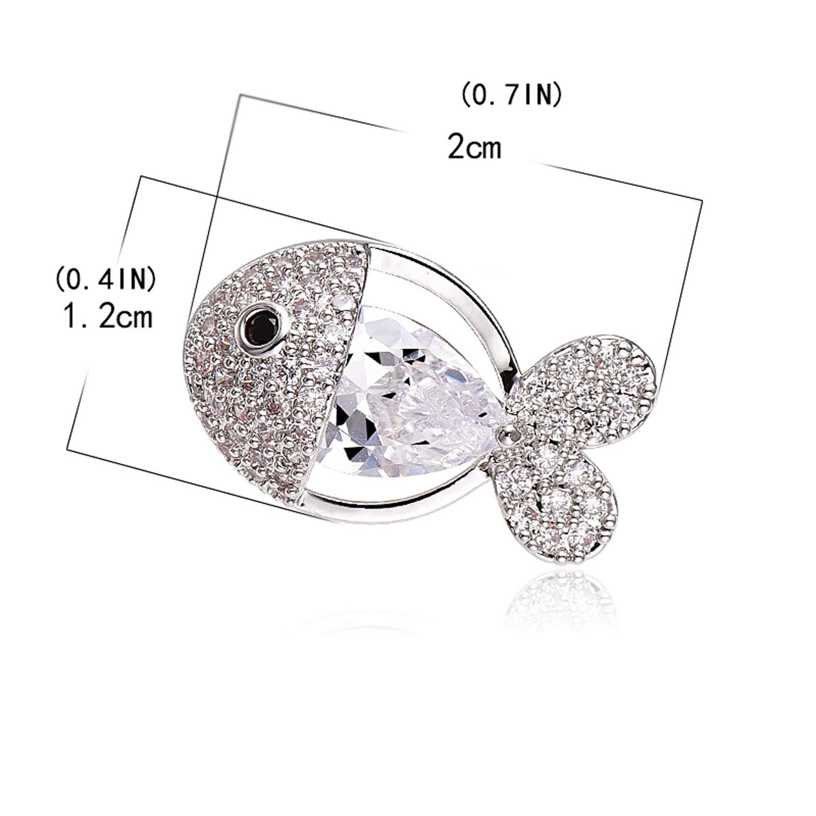Broche Moda Animal Broche Pin Exquisito y Lindo Broche, Ropa Decorativa de Lujo Hebilla Mujer joyería Regalo de Fiesta broches(B)