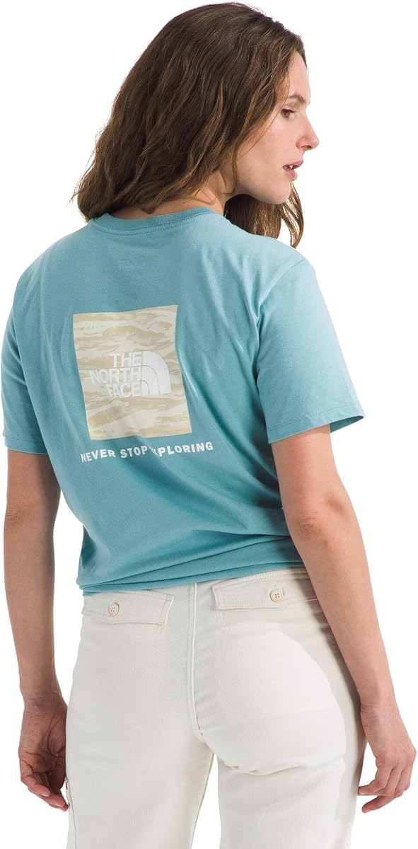 The North Face Women's Evolution Edge of Light Box NSE Short-Sleeve Tee | Regular Fit Cotton Shirt with Logo Graphic