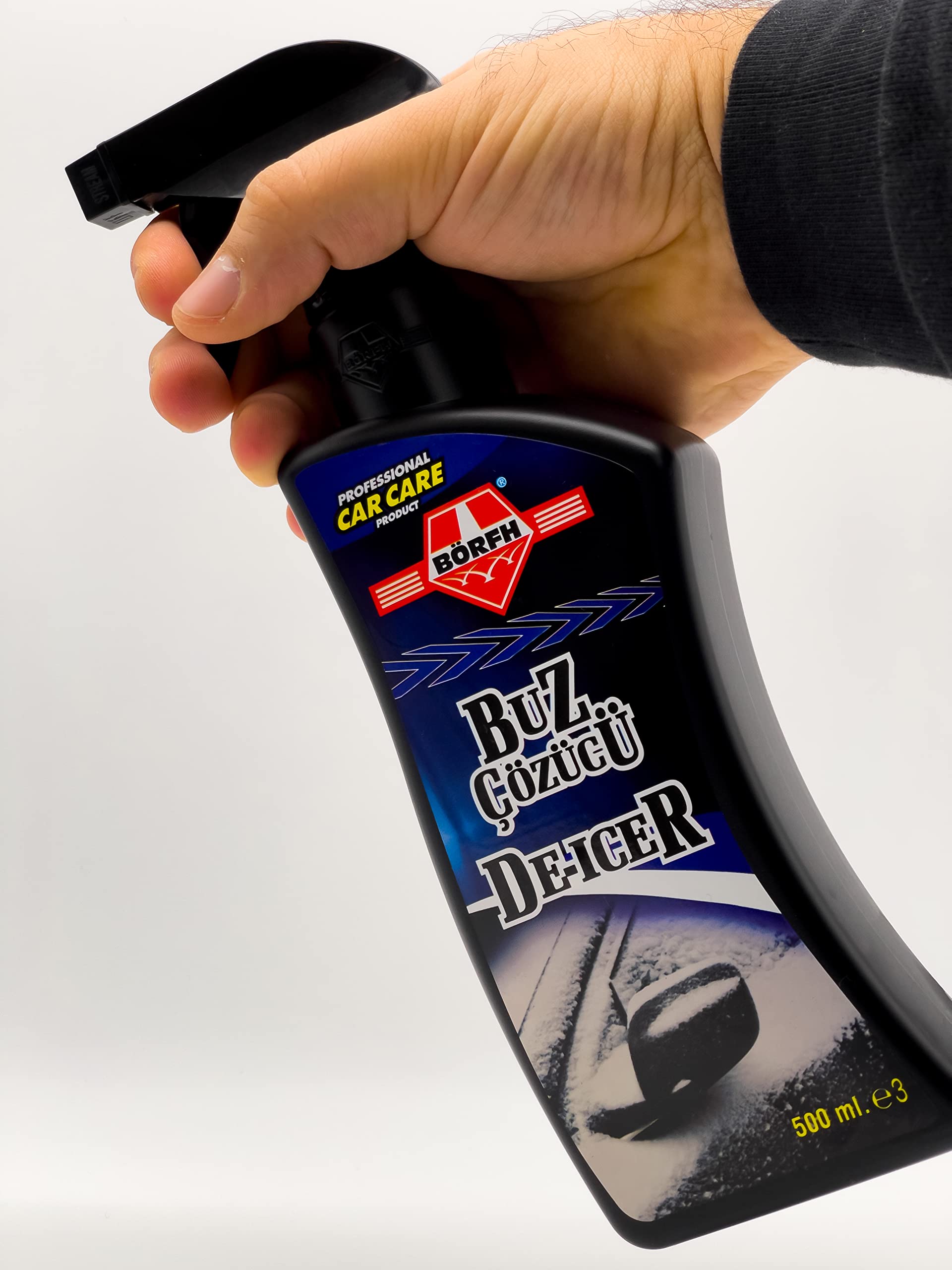 Descongelador de espray para parabrisas. Derrite instantáneamente hielo y heladas invernales en parabrisas de coche, ventanas, espejos, espray para descongelar rápidamente los cristales de