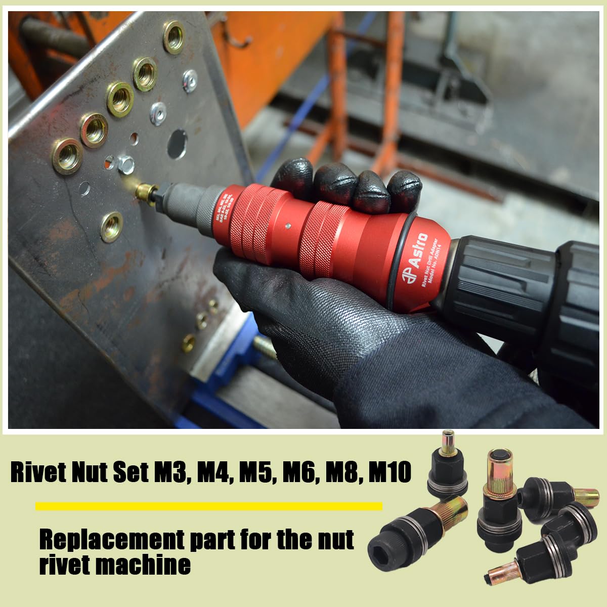 6-tlg. Handnietzangen Set M3-M10 - Manuelle Nietwerkzeuge Für Enge Räume