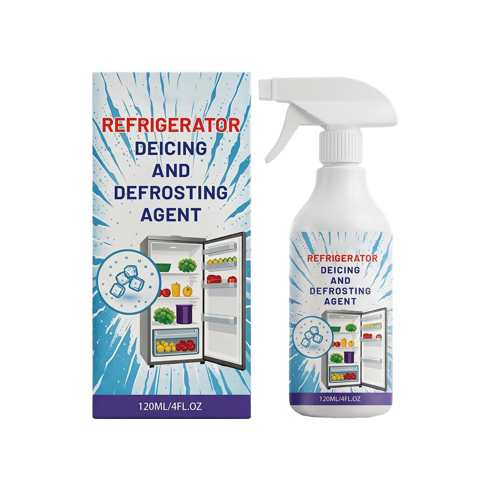 Scongelatore Rapido 120ml Spray Elimina Ghiaccio per Frigorifero Congelatore Multiuso