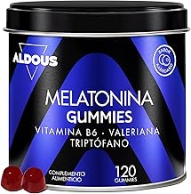Melatonine Gummies - 120 Gummies Sommeil avec Tryptophane, Valériane et Vitamine B6 - Bien dormir, sommeil mélatonine, insomnie - Arôme naturel de canneberge - Pour les amateurs de gummies