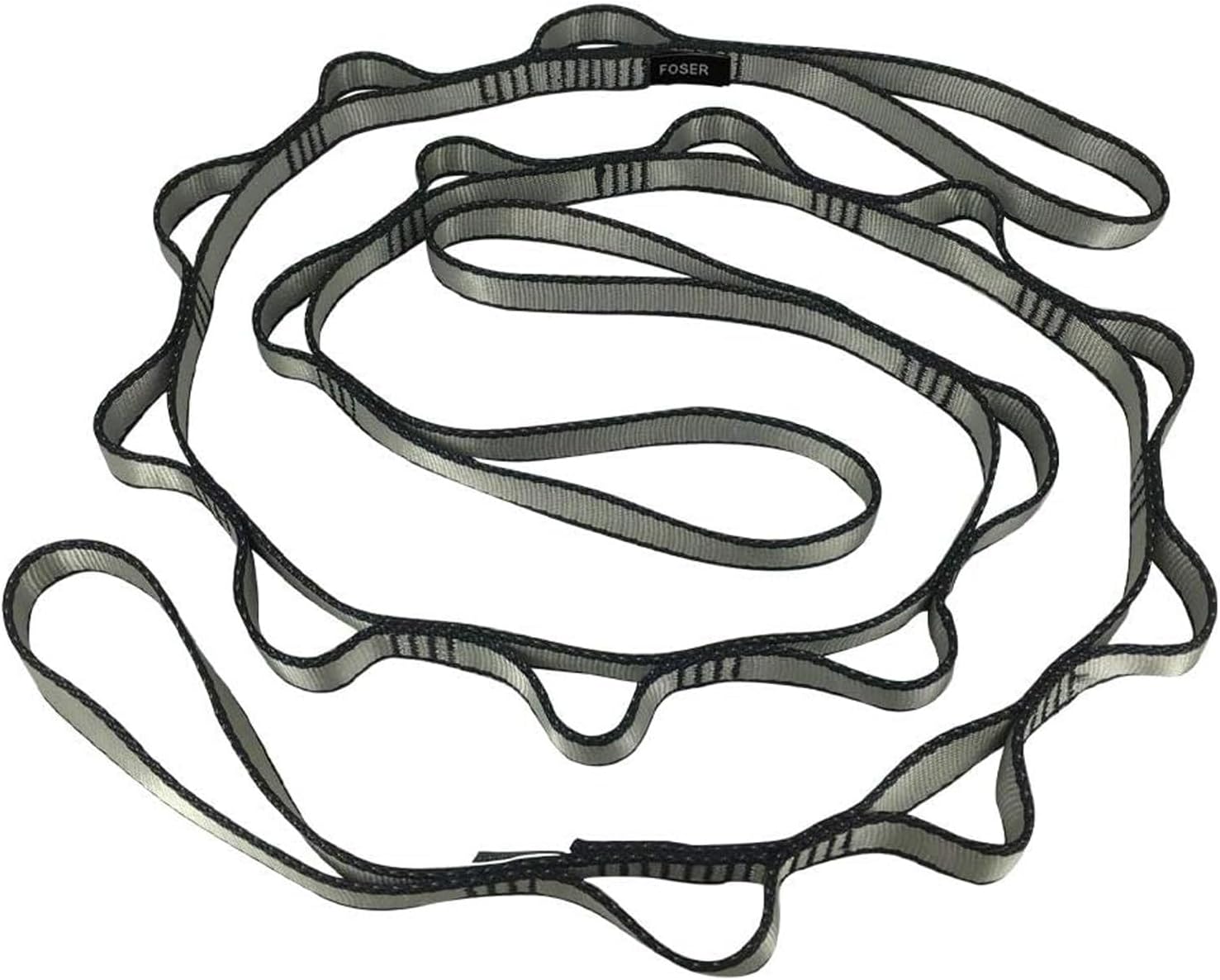 FOSER 2pcs Daisy Chains, Yoga Hammock Extension Strap, Adjustable Nylon Strap Fitness Pilates and Exercise Extend Strap
