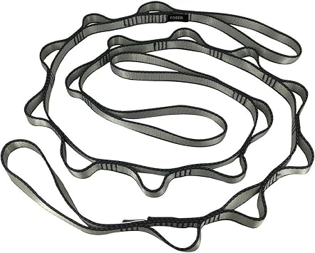 FOSER 2pcs Daisy Chains, Yoga Hammock Extension Strap, Adjustable Nylon Strap Fitness Pilates and Exercise Extend Strap