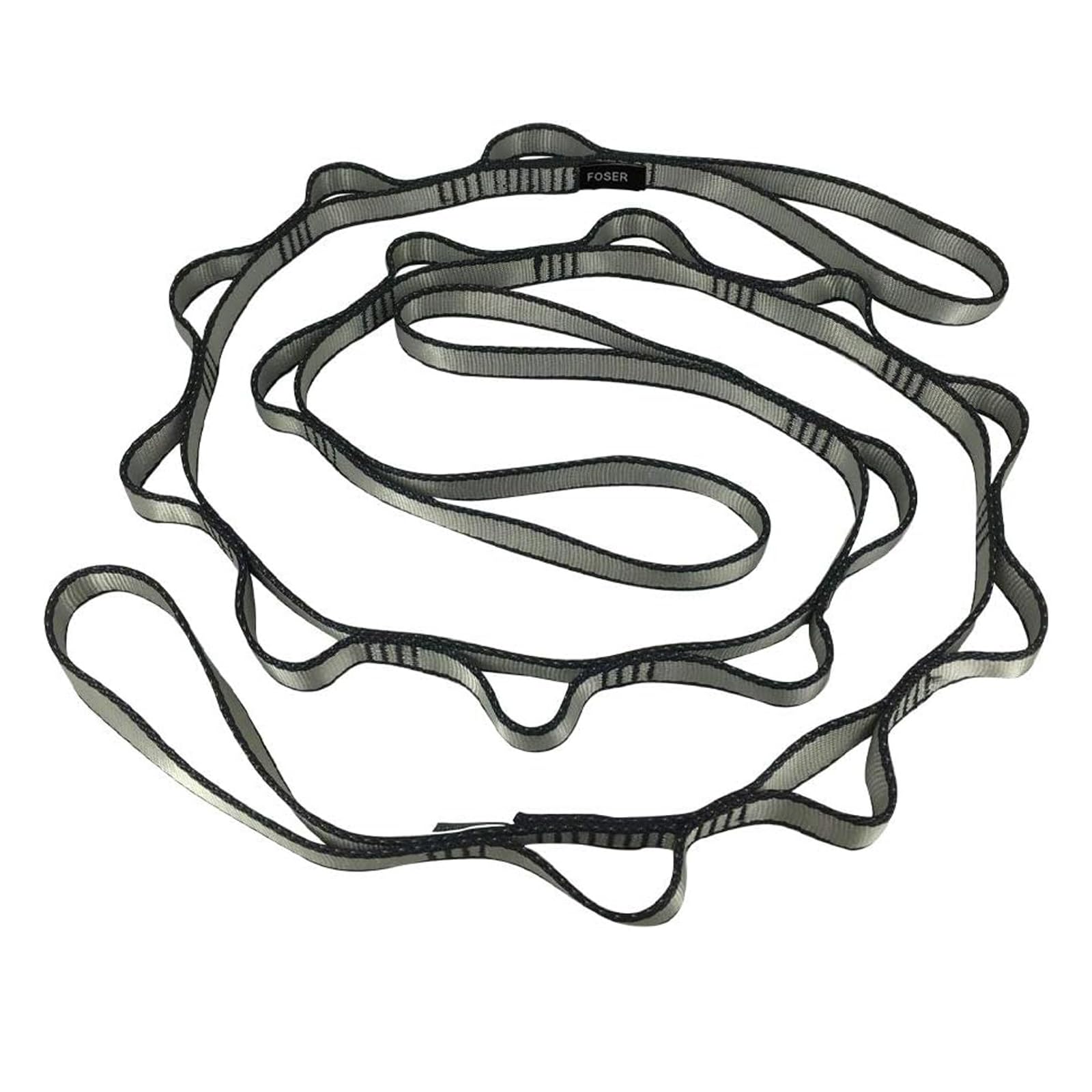 FOSER 2pcs Daisy Chains, Yoga Hammock Extension Strap, 23KN Adjustable Nylon Climbing Sling Fitness Pilates and Exercise Extend Band