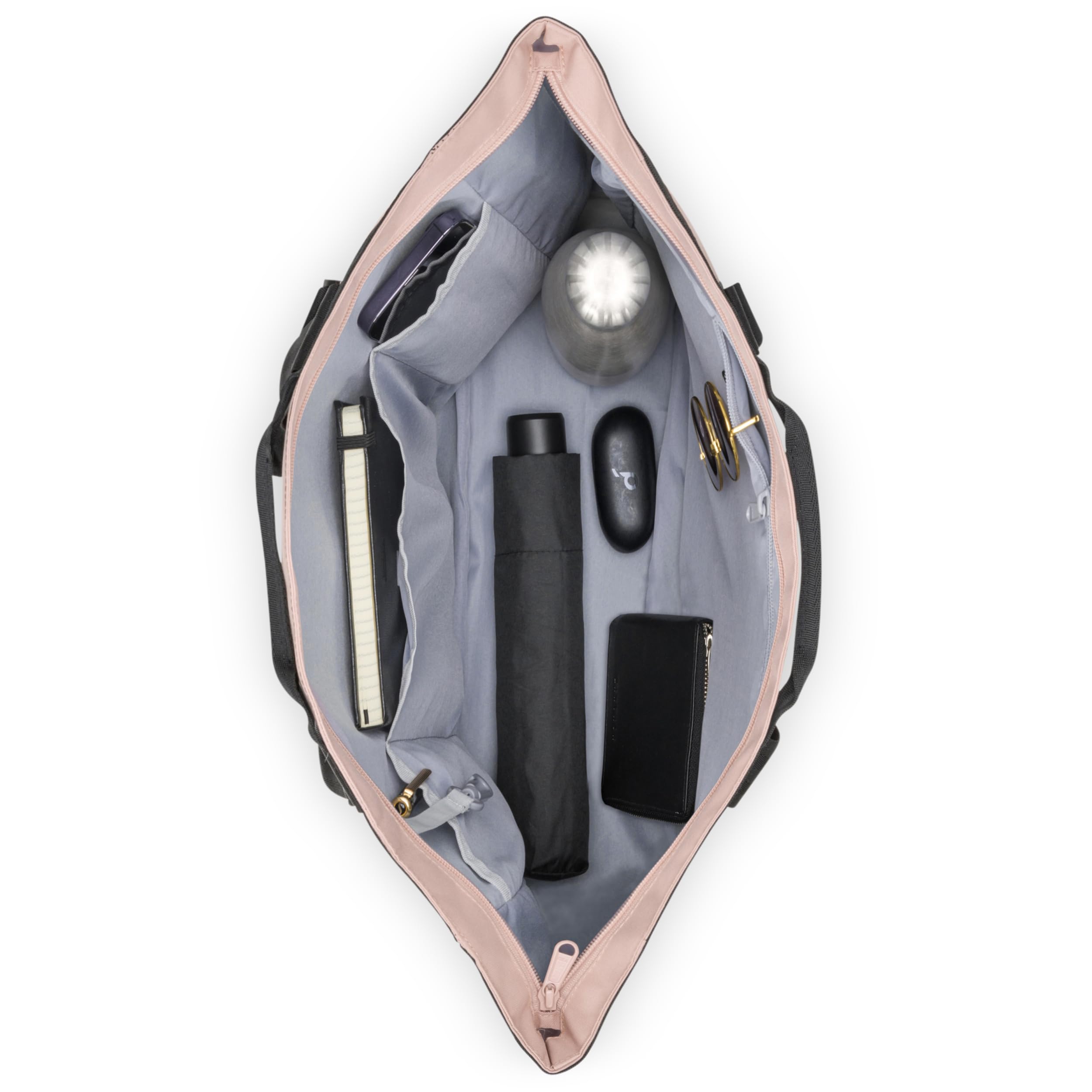 LARKSON Strandtasche - Smilla - Badetasche mit Reißverschluss - Shopper Tasche Damen & Herren - Familie Strand Beach - Einkaufstasche aus Recyceltem PET