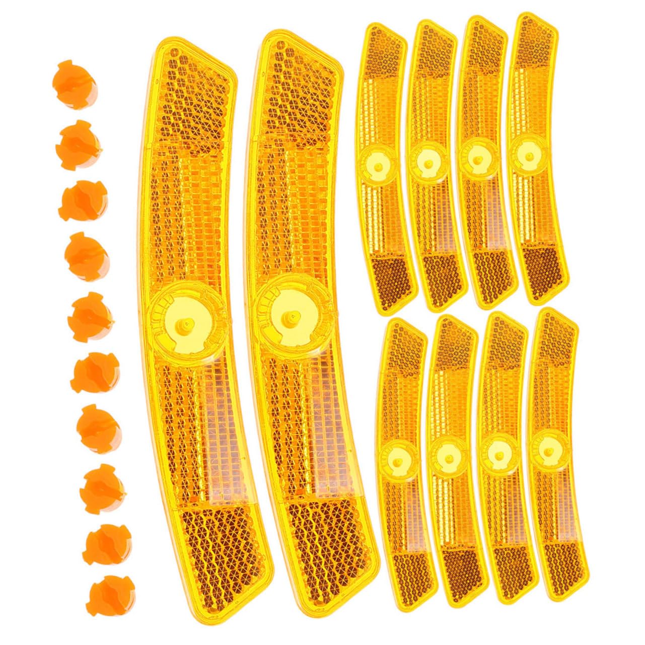 Milisten 30pcs Bike Reflectors for Safety Night Cycling Visibility Reflectors for Bicycles for Adult Bikes Essential Upgrade