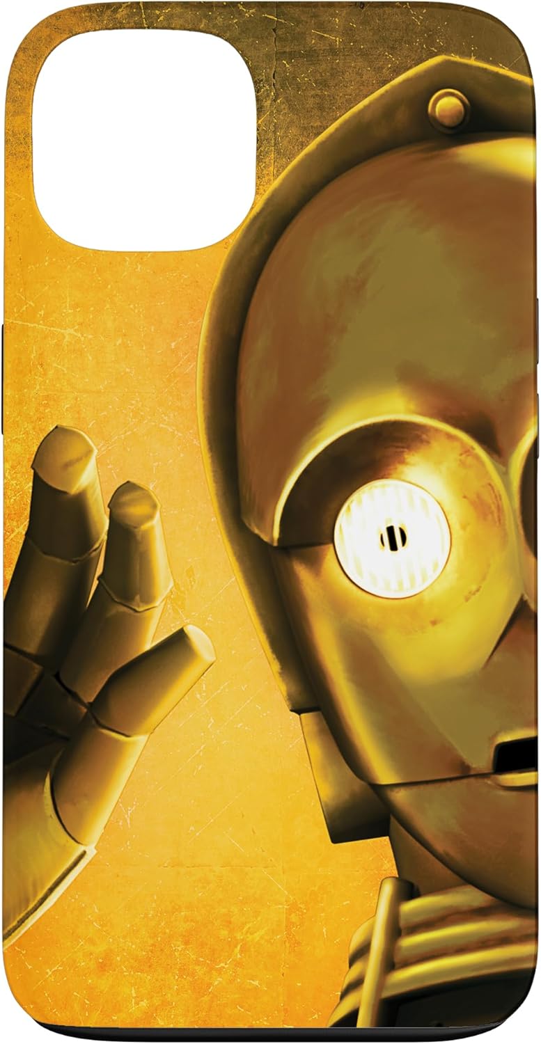 iPhone 14 Star Wars C-3PO Protocol Droid Yellow Case